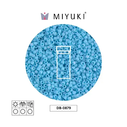 [03077] Miyuki delica 11/0 DB0879 cielo azul AB opaco mat x 3g