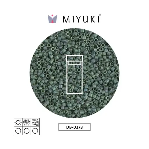 [10551] Miyuki delica 11/0 DB0373 matt metalizado und lea x 3g