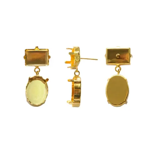 [31844] 4120CH + 4120CH setting arete 14x10mm + 18x13mm/Golfi x par