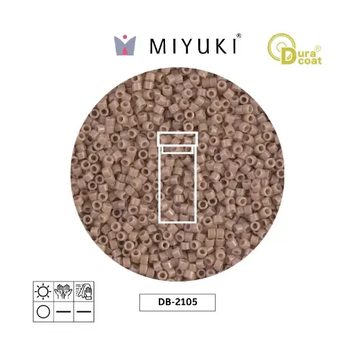 [01742] Miyuki delica 11/0 DB2105 opaco beige Duracoat x 3g