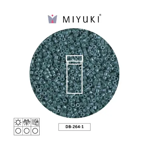 [31488] Miyuki delica 11/0 DB0264-1 opaco mallard lusterr x 3g