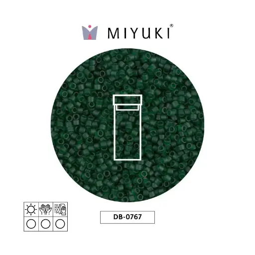 [15141] Miyuki delica 11/0 DB0767 mate transparente verde x 3g