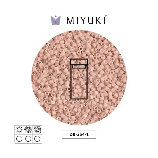 [10098] Miyuki delica 11/0 DB0354-1 mate opaco blush x 3g