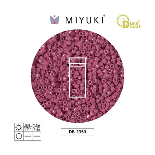 [22396] Miyuki delica 11/0 DB2353 opaco cherry blossom Duracoat x 3g