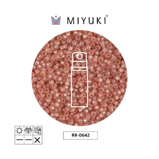 [31447] Mostacilla Miyuki rocalla 11/0 RR0642 salmon silver lined alabaster x 10g