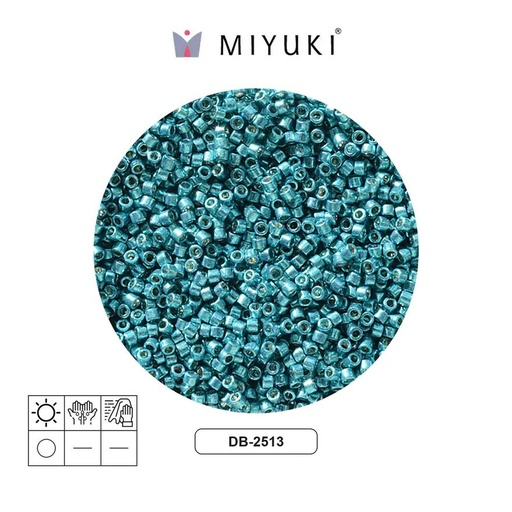[17324] Miyuki delica 11/0 DB2513 duracoat galvanized dark steel green x 50g