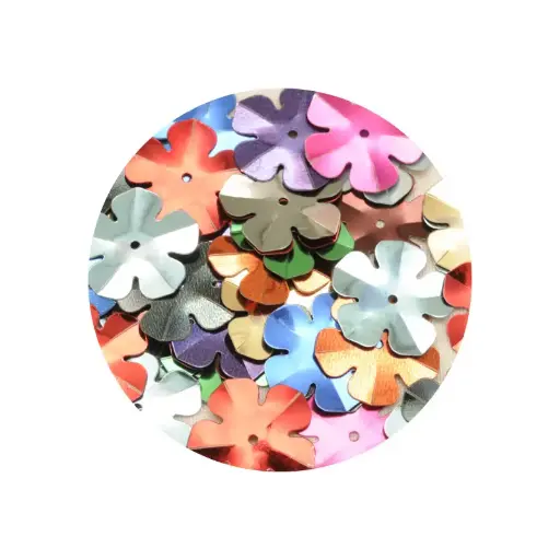 Lentejuela flor 20mm x 10g