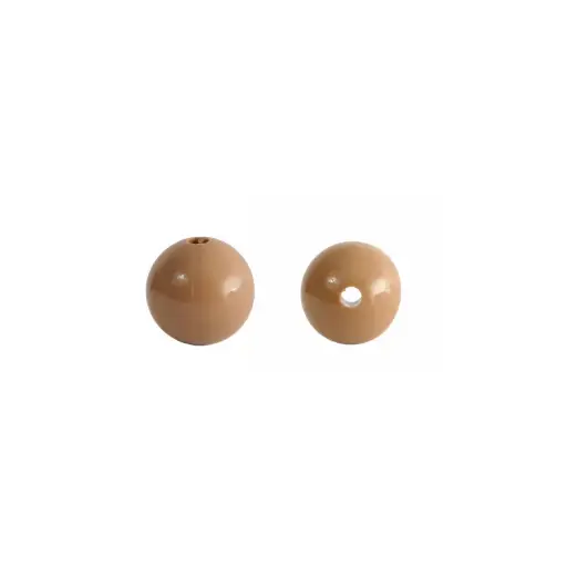 [17010] Bola ábaco chicle 16mm Café claro x 1/4 lb