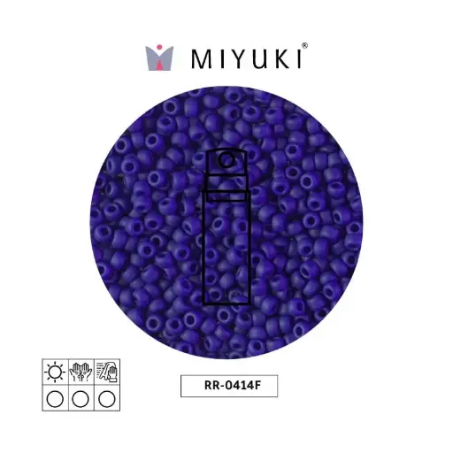 [28172] Mostacilla Miyuki rocalla 8/0 RR0414F matte opaque cobalt x 10g