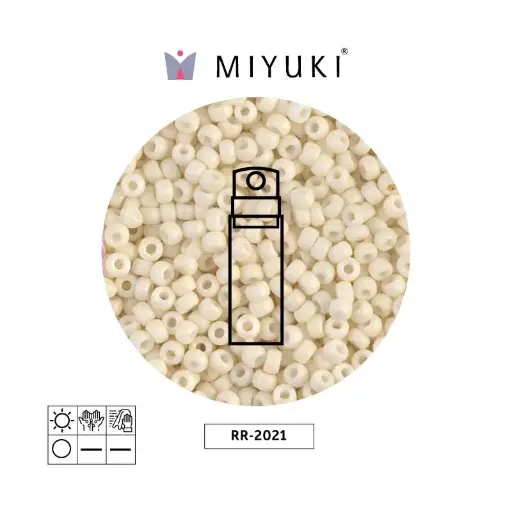 [26362] Mostacilla Miyuki rocalla 8/0 RR2021 matte opaque cream x 10g