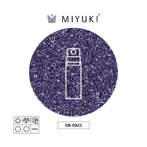 [27442] Miyuki delica 11/0 DB0923 sparkling amethyst forrado cristal x 10g