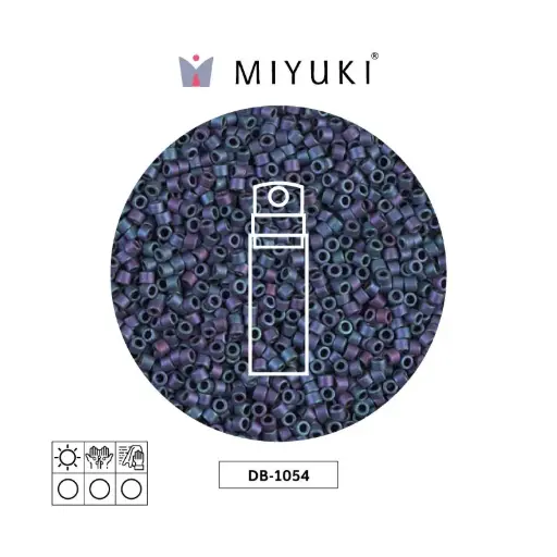 Miyuki delica 11/0 DB1054 matte metallic plum gold AB x 10gr