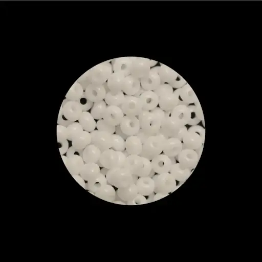 [30337] Mostacilla checa preciosa 6/0 4mm 03050 blanco x 500g