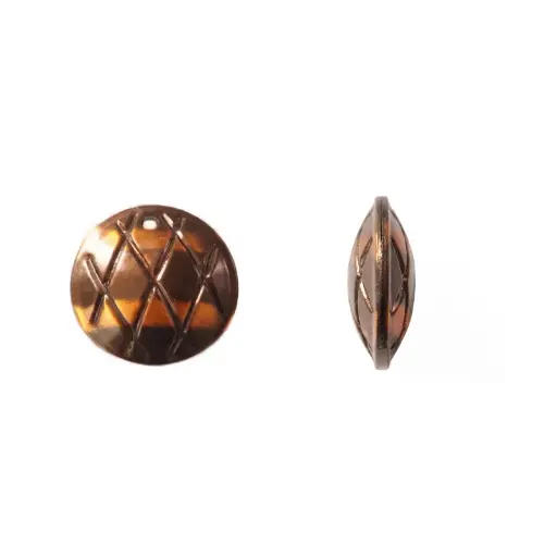 [10157] Herraje hindu K2203 redondo 25mm cafe x 8 und