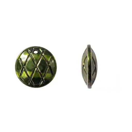 [10071] Herraje hindu K2204 redondo 25mm verde x 8 und