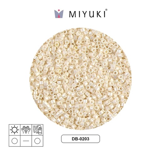 [04091] Miyuki delica 11/0 DB0203 cream ceylon x 50g