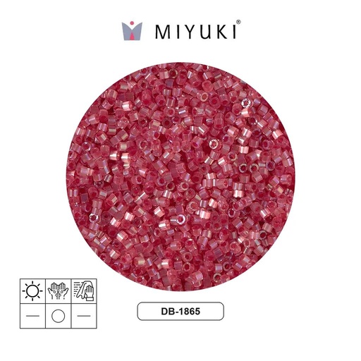 [25604] Miyuki delica 11/0 DB1865 color lined berry AB x 50g