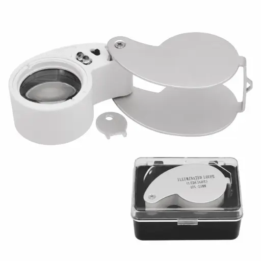 [04110] LED S-Shaped Jewelry Magnifier MGF-125