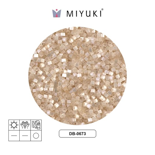 [08251] Miyuki delica 11/0 DB0673 antique ivory satin x 50g