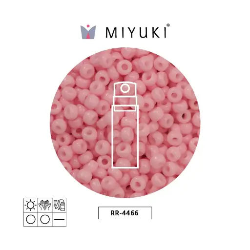 [01040] Mostacilla Miyuki rocalla 11/0 RR4466 opaco claro carnation duracoat x 10g