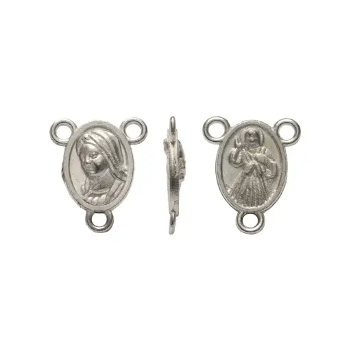 Crucero divina misericordia 12x15mm niquel x und