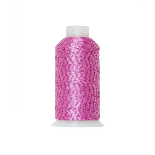 [22445] Hilo poliester metalizado 15 hilos SZ-876 fucshia electrico x rollo 150m