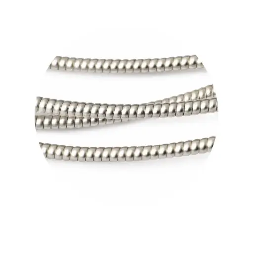 Alambre hard bullion No.3 rebordeador plateado x 5g 