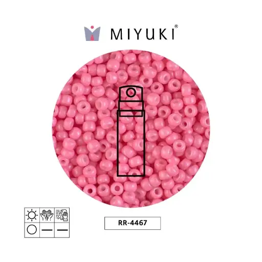 [22229] Mostacilla Miyuki rocalla 8/0 RR4467 opaque carnation  duracoat x 10g