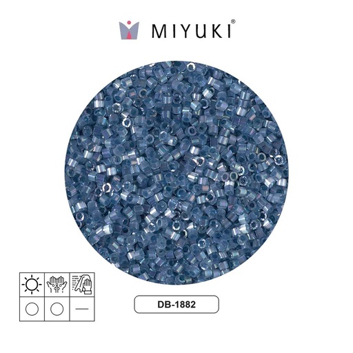 [19294] Miyuki delica 11/0 DB1882 color lined bayberry AB x 50g