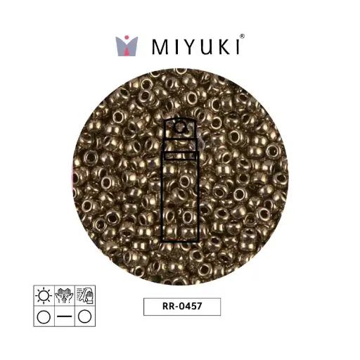 [20626] Mostacilla Miyuki rocalla 8/0 RR0457 metallic dark bronze x 10g
