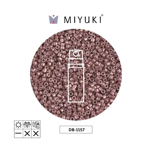 [12924] Miyuki delica 11/0 DB1157 galvanized frosted berry x 10g