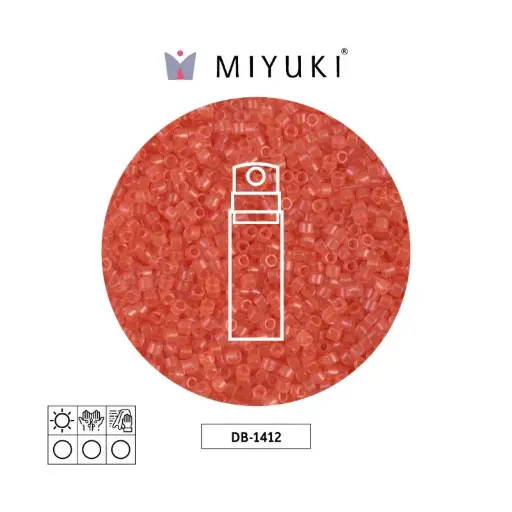 [08447] Miyuki delica 11/0 DB1412 transparent salmon x 10g