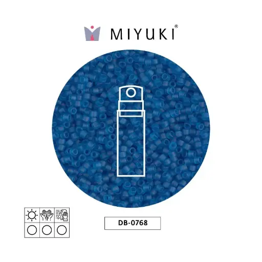 [04822] Miyuki delica 11/0 DB0768 matte transparent capri blue x 10g