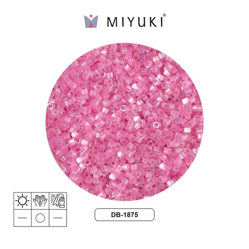 [09901] Miyuki delica 11/0 DB1875 color lined light canation x 50g