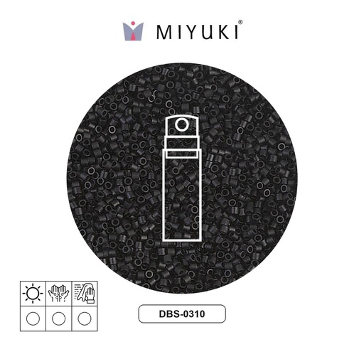  Miyuki delica 15/0 DBS0310 negro mate x 10g