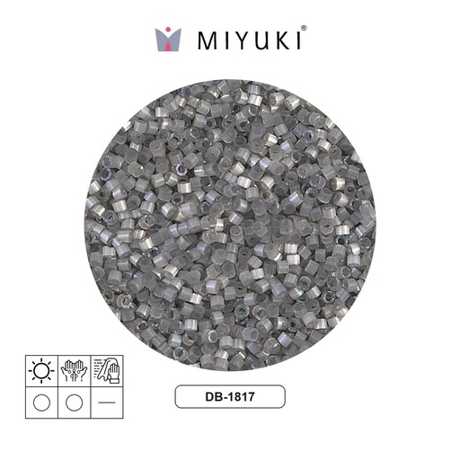 [27172] Miyuki delica 11/0 DB1817 smoke grey satin x 50g