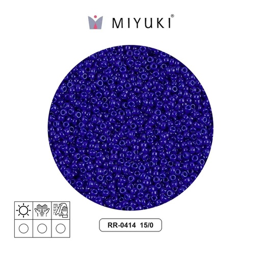 [07291] Mostacilla Miyuki rocalla 15/0 RR0414 opaco azul x 250g