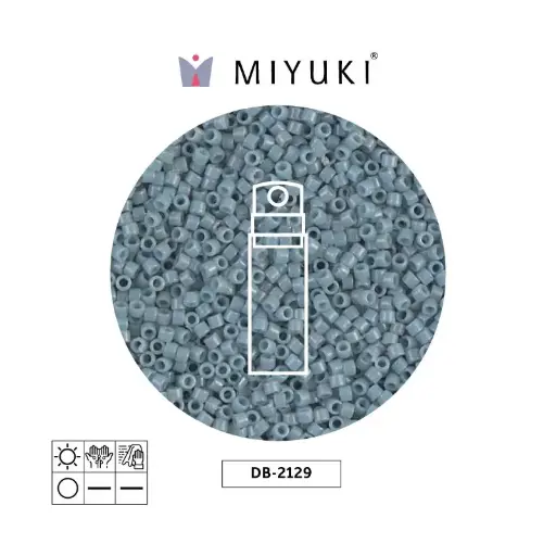 [12747] Miyuki delica 11/0 DB2129 apque moody blue duracoat x 10g