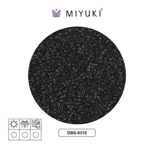[31481]  Miyuki delica 15/0 DBS0310 negro mate x 50g