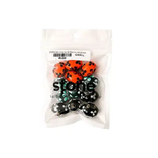 [01222] Vidrio hindú rice 12x18mm mix GG-25 GVE x 12 und