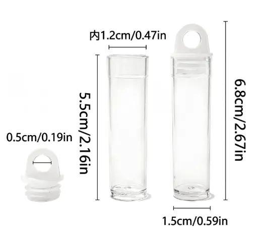 [28367] Botellita plastica 16x68mm (7ml) x und 