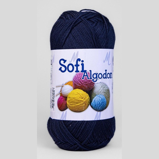[00676] Ovillo lana amigurumi sofi 100% algodon 63321 azul oscuro x 100g