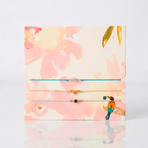 [11963] Set de 3 pulseras hilo swarovski