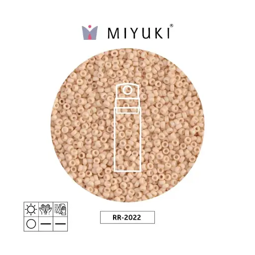 [13383] Mostacilla Miyuki rocalla 15/0 RR2022 matte opaque antique beige x 10g