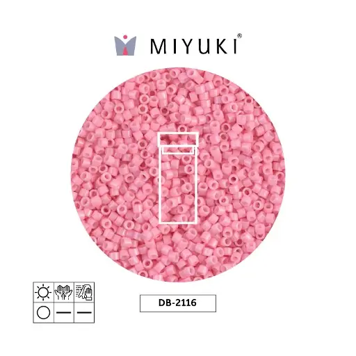[20945] Miyuki delica 11/0 DB2116 opaco claro carnation x 3g