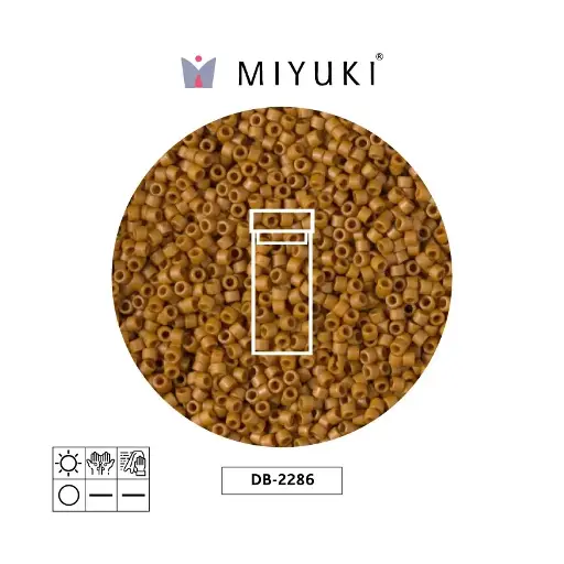 [00731] Miyuki delica 11/0 DB2286 opaq glazed toast x 3g