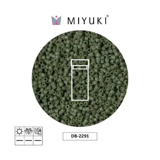[02320] Miyuki delica 11/0 DB2291 glazed verde opaco x 3g
