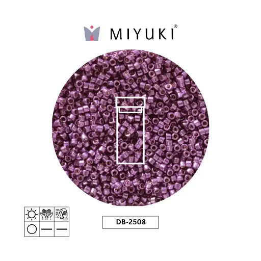 [15332] Miyuki delica 11/0 DB2508 Duracoat galvanizado morado orchid x 3g