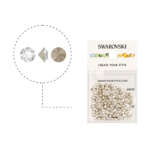 1028 swarovski chaton crystal F PP26 x gruesa