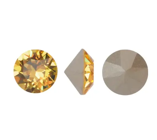 [11257] 1088 swarovski chaton light topaz F SS39 x und